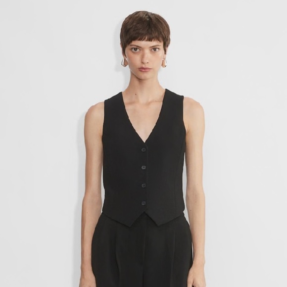 Babaton Tops - Babaton Deniro Vest, Black, 14